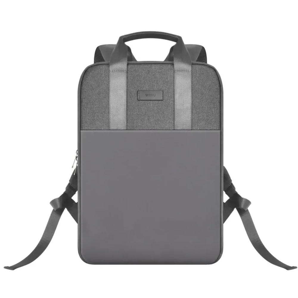 کیف کوله پشتی لپ تاپ Wiwu مدل Minimalist مناسب تا 16 اینچ خاکستری تیره